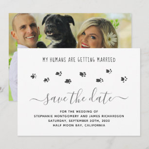 Save The Date Photo de mariage personnalisé pour animaux de comp