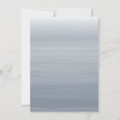 Save The Date Photo de mariage rustique au homard en chambray (Dos)