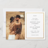 Save The Date Photo de mariage simple et élégante (Devant)