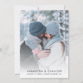 Save The Date Photo de mariage simple moderne (Devant)