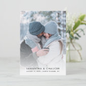 Save The Date Photo de mariage simple moderne (Debout devant)