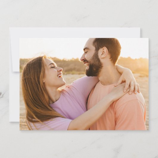 Save The Date Photo de mariage sur la plage (Dos)