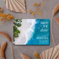 Photo de mariage sur la plage de destination 