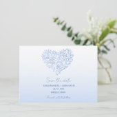 Save The Date Photo de mariage sur la plage Enregistrer la date (Debout devant)