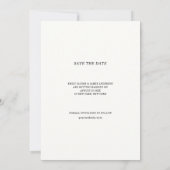 Save The Date Photo de mariage timbre-poste moderne (Dos)