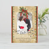 Save The Date Photo de Noël Enregistrer la date (Debout devant)