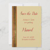 Save The Date Photo de Noël Enregistrer la date (Dos)