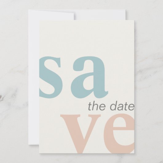 Save The Date Photo de plage estivale Enregistrer la date (Devant)