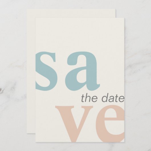 Save The Date Photo de plage estivale Enregistrer la date (Devant / Derrière)