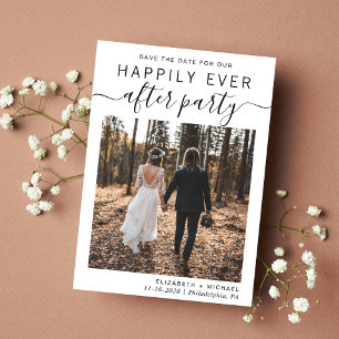 Save The Date Photo de réception de mariage