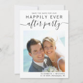 Save The Date Photo de réception de mariage Code QR (Devant)