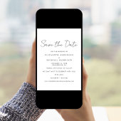 Save The Date Photo de script chic