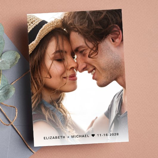 Save The Date Photo de script chic
