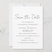 Save The Date Photo de script chic (Devant)