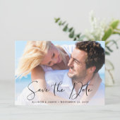 Save The Date Photo De Script Design Moderne (Debout devant)