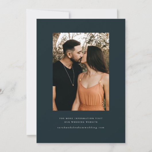 Save The Date Photo de script minimal (Dos)