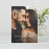 Save The Date Photo de script minimal (Debout devant)