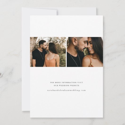 Save The Date Photo de script minimal (Dos)