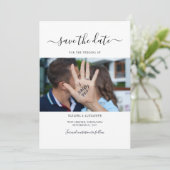 Save The Date Photo de script moderne (Debout devant)