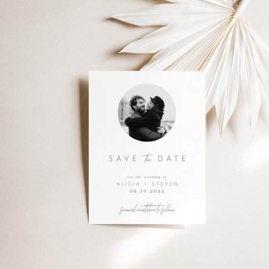 Save The Date Photo de script moderne élégant Enregistrer la dat