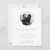 Save The Date Photo de script moderne élégant Enregistrer la dat (Devant)