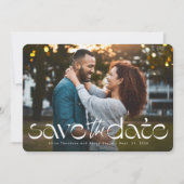 Save The Date Photo de type unique moderne (Devant)