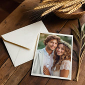 Save The Date Photo d'eau de la branche verte simple