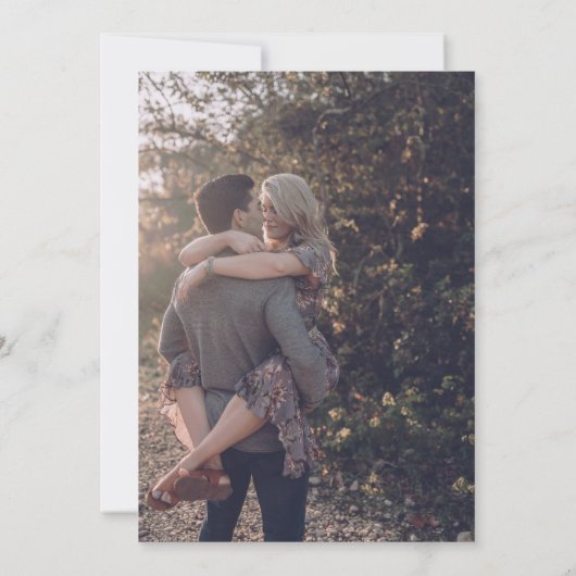 Save The Date Photo des initiales modernes (Dos)