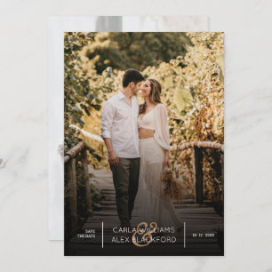 Save The Date Photo Design Mariage Moderne Enregistrer La Date