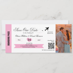 Save The Date Photo Destination enregistrer la date de mariage V