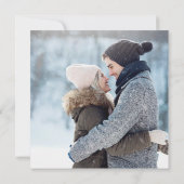 Save The Date Photo d'hiver (Dos)