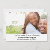 Save The Date Photo double face classique Enregistrer la date (Dos)