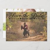 Save The Date Photo double face classique Enregistrer la date (Devant / Derrière)