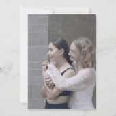 Save The Date Photo drôle d'Orange Moderne (Dos)