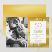 Save The Date Photo du 50e anniversaire du Mariage Green Energy  (Devant / Derrière)