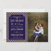 Save The Date Photo du Mariage Art déco des années 1920 vintage (Devant)