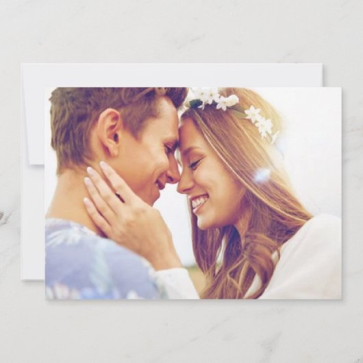 Save The Date Photo du Mariage botanique vert Sage (Dos)