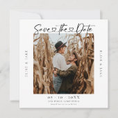 Save The Date Photo du Mariage de la police cardiaque (Devant)