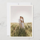 Save The Date Photo du Mariage fleur sauvage Enregistrer la cart (Dos)