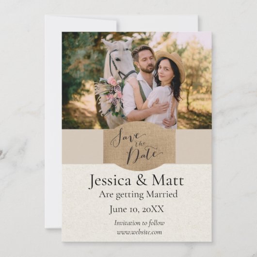 Save The Date Photo du pays Enregistrer la date (Devant)