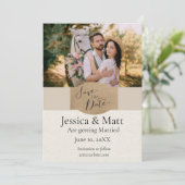 Save The Date Photo du pays Enregistrer la date (Debout devant)