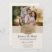 Save The Date Photo du pays Enregistrer la date (Devant / Derrière)