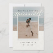 Save The Date Photo éditorial de mariage Editorial (Devant)