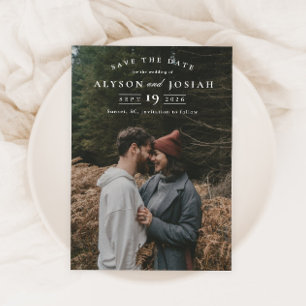 Save The Date Photo Élégant