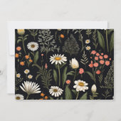 Save The Date Photo Elegant Boho Fleur sauvage Mariage (Dos)