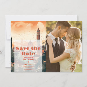 Save The Date Photo Elegant Italie Florence Destination Mariage
