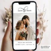 Save The Date Photo, Elegant Modern Romantic and Minimal Wedding