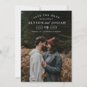 Save The Date Photo élégante (Devant)