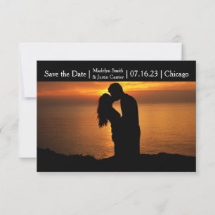 Save The Date Photo en couple moderne - 3x5 Enregistrer la date