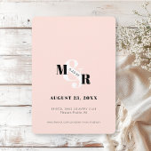 Save The Date Photo en noir et blanc d'une arche de mariage avec